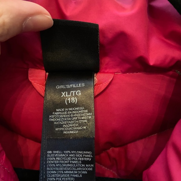 GIRLS NORTH FACE Aconcagua Puffer Jacket - Picture 8 of 13